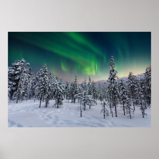 IJs en sneeuw | Winterlandschap in Finland Poster (Voorkant)