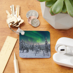 IJs en sneeuw Winterlandschap in Finland Sleutelhanger