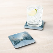 IJs en sneeuw | Winterweg Rusland, Siberië Bier Onderzetter (Rechterzijde)