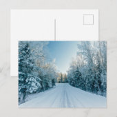 IJs en sneeuw | Winterweg Rusland, Siberië Briefkaart (Voorkant / Achterkant)