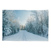 IJs en sneeuw | Winterweg Rusland, Siberië Kussensloop (Achterkant)