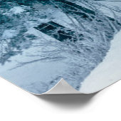 IJs en sneeuw | Winterweg Rusland, Siberië Poster (Hoek)