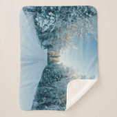 IJs en sneeuw | Winterweg Rusland, Siberië Sherpa Deken (Voorkant)