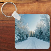 IJs en sneeuw | Winterweg Rusland, Siberië Sleutelhanger (Voorkant)