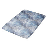 IJs en Sneeuwen, blauw kerstpatroon Badmat (Gekanteld)