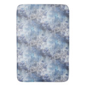 IJs en Sneeuwen, blauw kerstpatroon Badmat (Voorkant Verticaal)