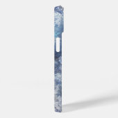 IJs en Sneeuwen, blauw kerstpatroon Case-Mate iPhone Case (Achterkant / Rechts)