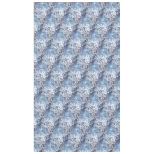 IJs en Sneeuwen, blauw kerstpatroon Tafelkleed (Voorkant)