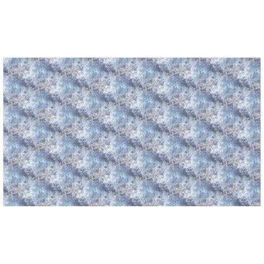 IJs en Sneeuwen, blauw kerstpatroon Tafelkleed (Voorkant (Horizontaal))