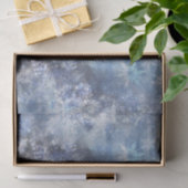 IJs en Sneeuwen, blauw kerstpatroon Tissuepapier (Geschenk)