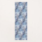 IJs en Sneeuwen, blauw kerstpatroon Yogamat (Voorkant)