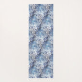 IJs en Sneeuwen, blauw kerstpatroon Yogamat (Achterkant)