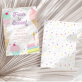 IJs en taart 4e verjaardag Kaart