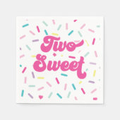 IJs en taart Twee Sweet 2e verjaardag Servet (Voorkant)