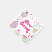 IJs en taart Twee Sweet 2e verjaardag Servet (Hoek)