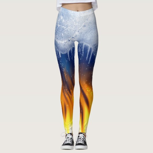 IJs en vlam Leggings (Voorkant)