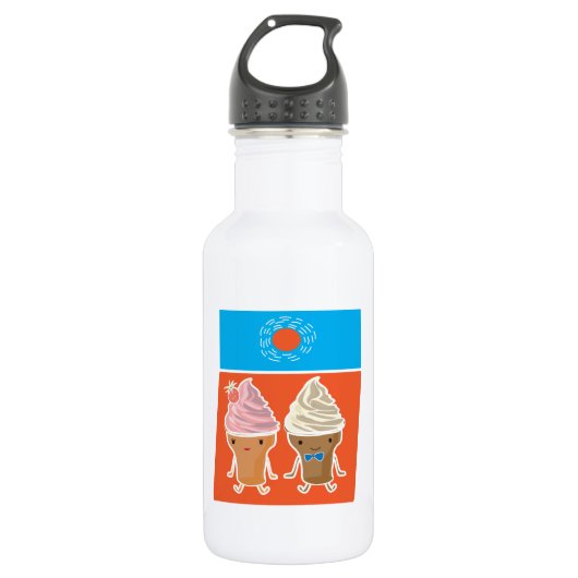 ijs - en zonneschijn waterfles  (Voorkant)