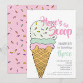 Ijs Event Viering Bewerkbaar Ijs Soc Kaart (Voorkant / Achterkant)