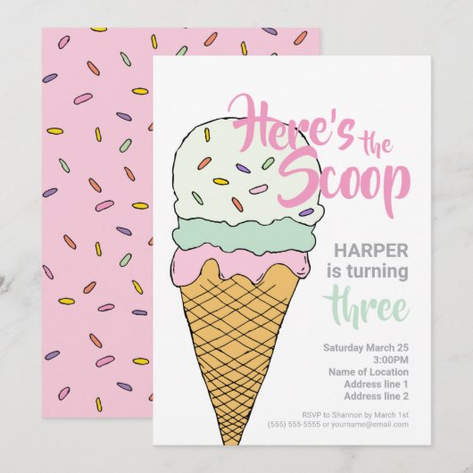 Ijs Event Viering Bewerkbare Ijs Vereniging Kaart (Voorkant / Achterkant)