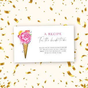 Ijs Floral Recept voor de aanstaande bruid Informatiekaartje