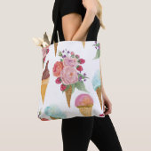 IJs, frambozen: waterverf. Tote Bag (Dichtbij)