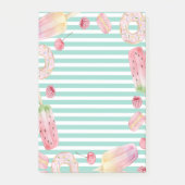 IJs, fruit, donuts strepen Post-it® Notes (Voorkant)
