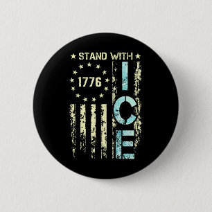 Ijs Geniet Van Een Ijs Koud Glas Deportatie 4 Ronde Button 5,7 Cm