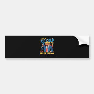 IJS Geniet van een ijskoud glas deportatie Bumpersticker