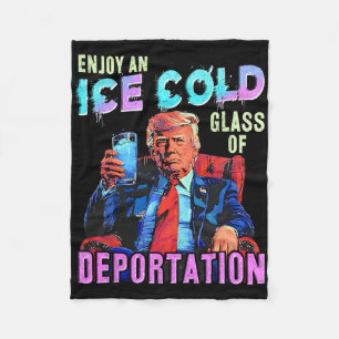 IJs geniet van een ijskoude golf van deportatie Fleece Deken