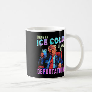 IJs geniet van een ijskoude golf van deportatie Koffiemok