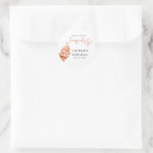 Ijs geschept Bruids douche Ronde Sticker (Tas)