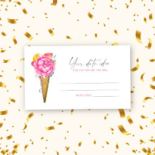 IJs geschept - Date nacht ideeën \ Date jar Informatiekaartje