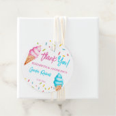 IJs geslacht onthullen dank u Bedankjes Labels (In situ)