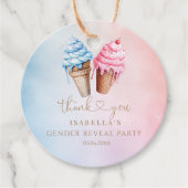 IJs Geslacht onthullen wat is de scoop Bedankjes Labels (Voorkant)