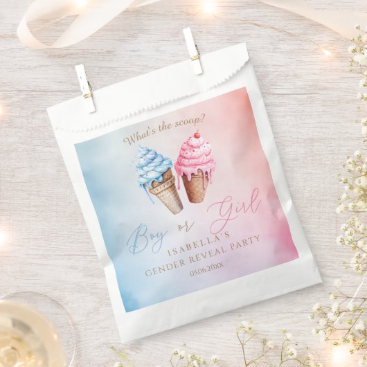 IJs Geslacht onthullen wat is de scoop Bedankzakje (Geknipt)
