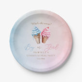 IJs Geslacht onthullen wat is de scoop Papieren Bordje (Voorkant)