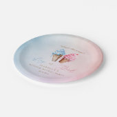 IJs Geslacht onthullen wat is de scoop Papieren Bordje (Gekanteld)