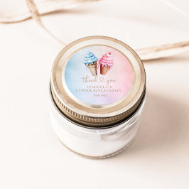 IJs Geslacht onthullen wat is de scoop Ronde Sticker