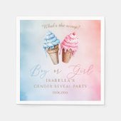 IJs Geslacht onthullen wat is de scoop Servet (Voorkant)