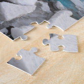 Ijs gletsjerformaties in de winter legpuzzel (Zijkant)