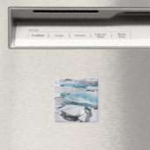 Ijs gletsjerformaties in de winter magneet (Insitu (Vaatwasser))