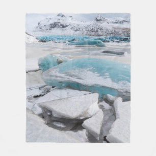 Ijs Gletsjerformaties In Winter Fleece Deken
