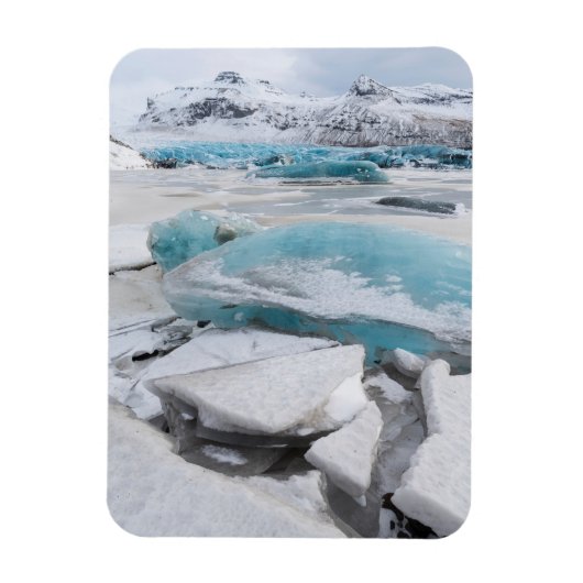 Ijs Gletsjerformaties In Winter Magneet (Verticaal)