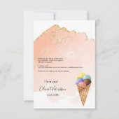 Ijs | Glitter Bedankkaartjes Bedankkaart (Achterkant)