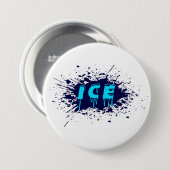 Ijs Graffiti Typografie Stedelijk Straatkunstontwe Ronde Button 7,6 Cm (Voorkant /achterkant)