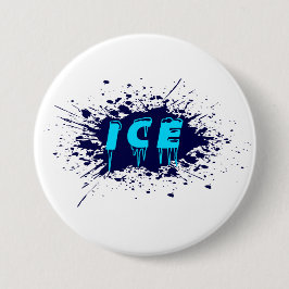Ijs Graffiti Typografie Stedelijk Straatkunstontwe Ronde Button 7,6 Cm