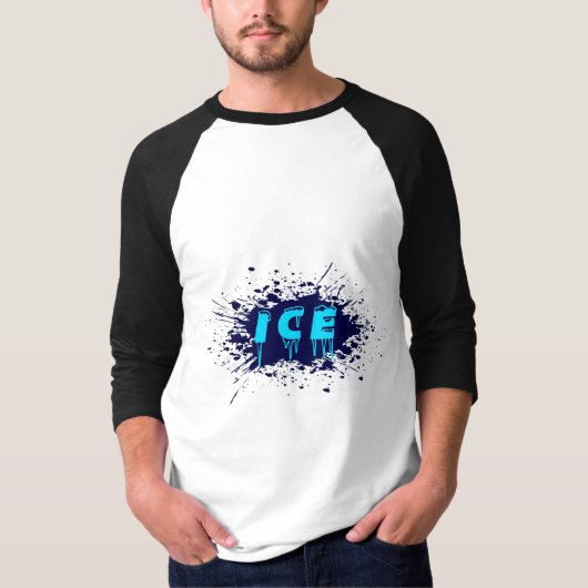 Ijs Graffiti Typografie Stedelijk Straatkunstontwe T-shirt (Voorkant)