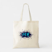 Ijs Graffiti Typografie Stedelijk Straatkunstontwe Tote Bag (Achterkant)