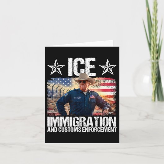 Ijs grappig Trump immigratie en douane handhaving Kaart (Voorkant)