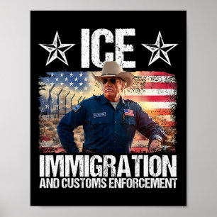 Ijs grappig Trump immigratie en douane handhaving Poster